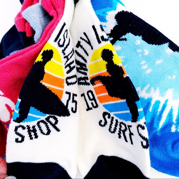 🆕 Jaws Movie Womens Ankle Socks Pink Blue Tie Dye - Picture 7 of 8